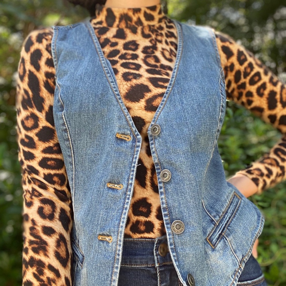 Talbots Basic Denim Vest